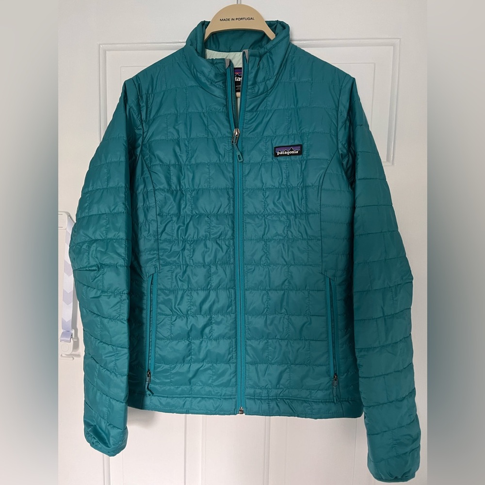 Patagonia Teal Lightweight Quilted Puffer Jacket